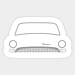 Sunbeam Tiger Mk II classic 1960s British car minimalist black outline graphic Sticker